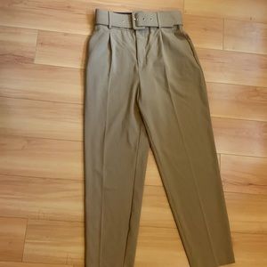 High waisted Zara pants with belt